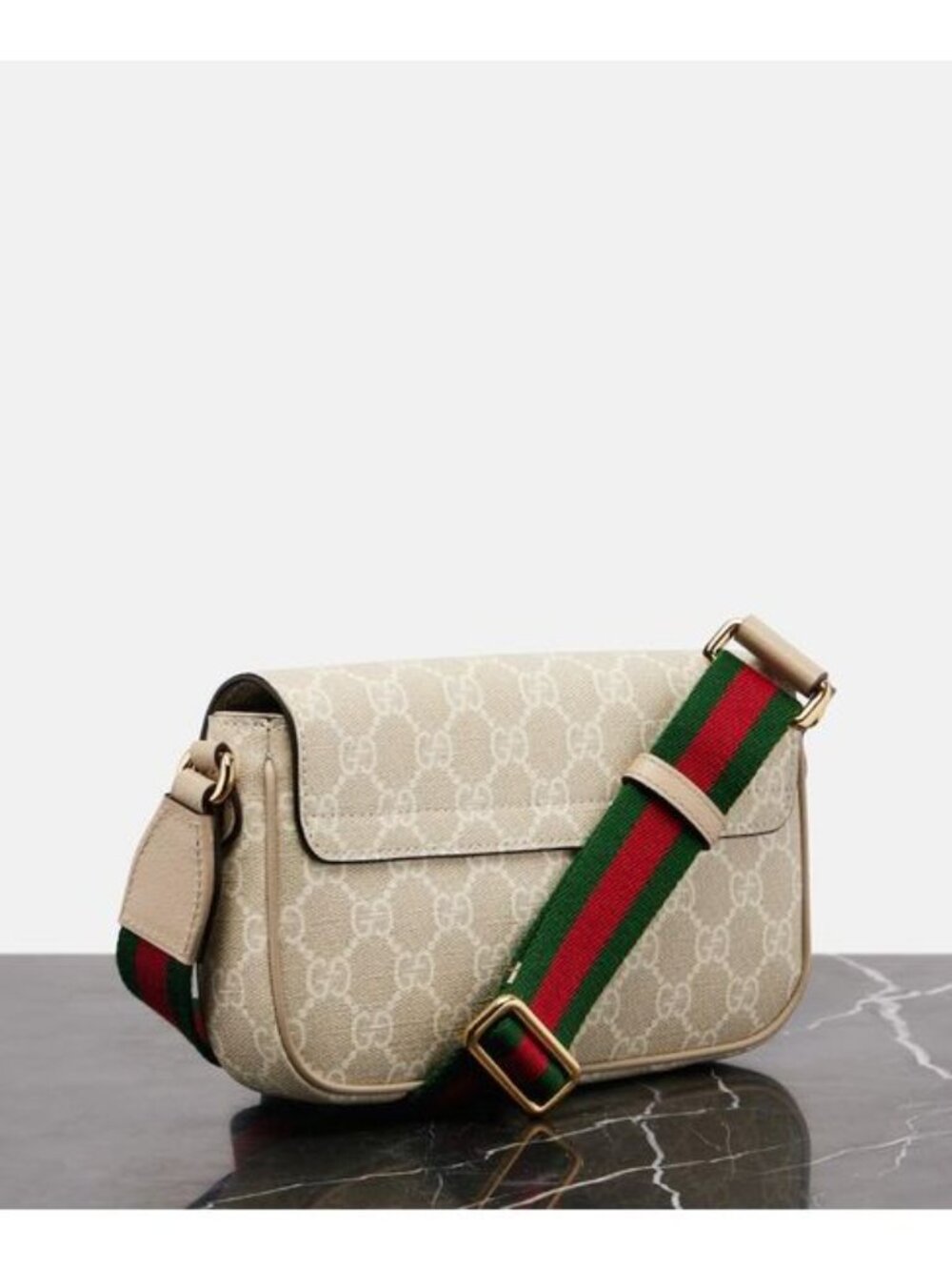 Womens Natural Ophidia Canvas Crossbody Bag - Picture 6 of 7